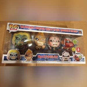 FUNKO POP! ROCKS: Iron Maiden - Eddie 4PK Glow in the Dark Box Set (AE Exclusive